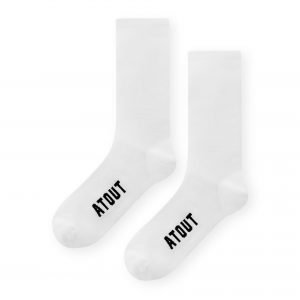 high performance cycling white socks prolen made in europe