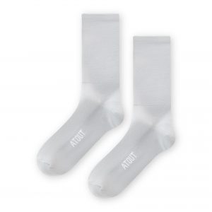 high performance grey cycling socks prolen made in europe
