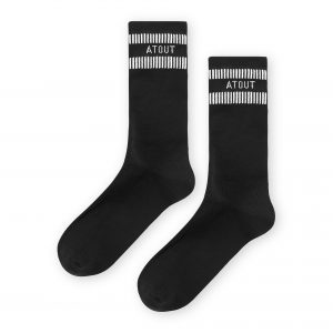 high performance cycling socks prolen made in europe grid pattern black