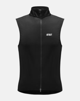 road cycling vest full black minimalistic